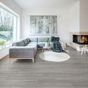 Nordikka LVT Rustic Grey flooring - detail view showing texture and color