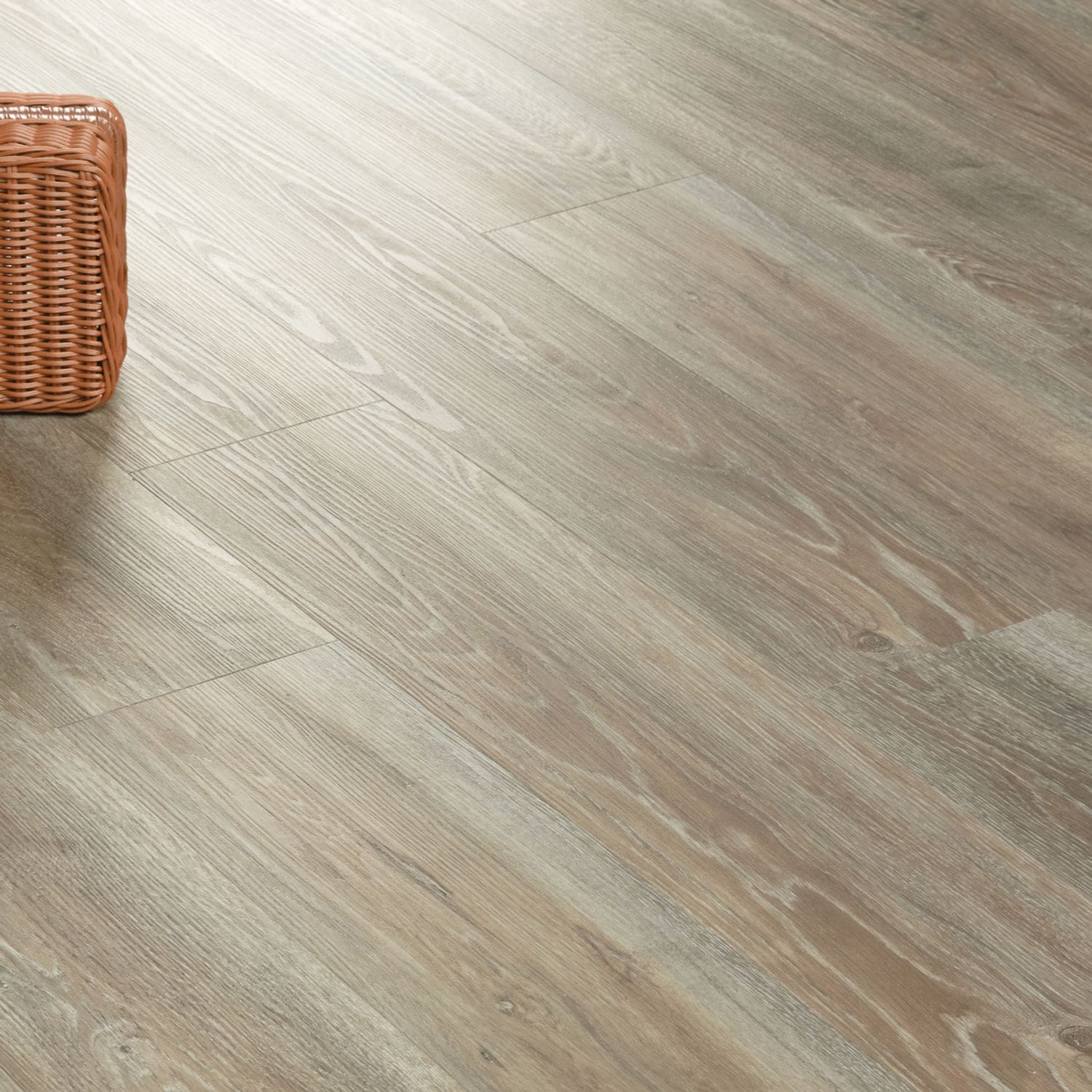 Nordikka LVT Shale Oak flooring - room shot showing texture and color