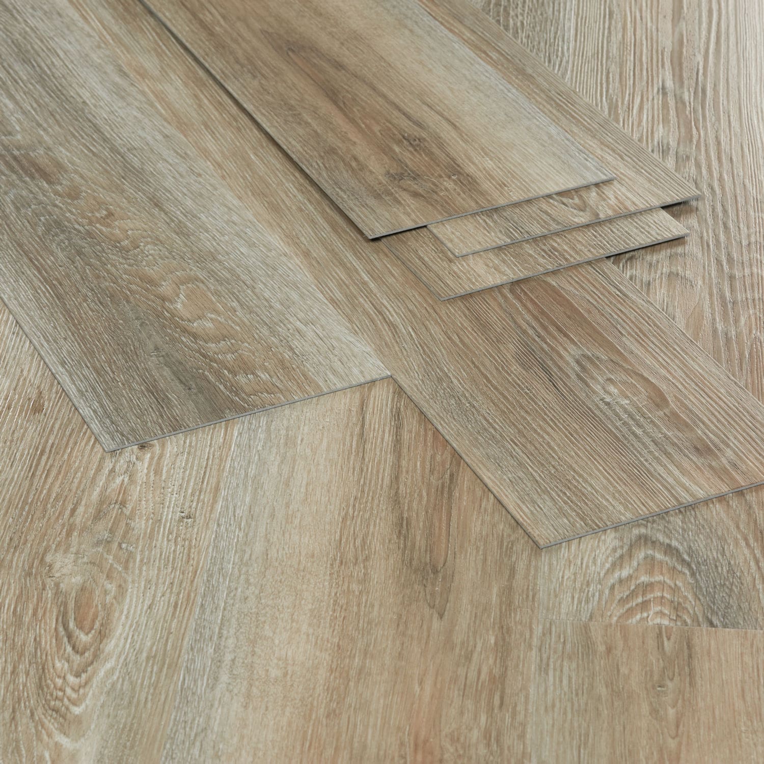 Nordikka LVT Shale Oak flooring - close-up showing texture and color