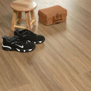 Nordikka LVT Willow Bark flooring - room shot showing texture and color