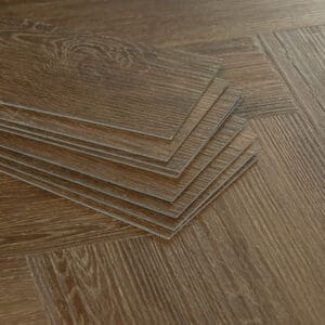 Nordikka Living Dark Walnut flooring - close-up showing texture and color