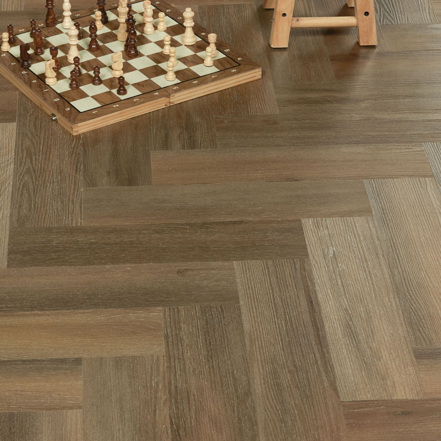 Nordikka Living Warm Oak flooring - room shot showing texture and color