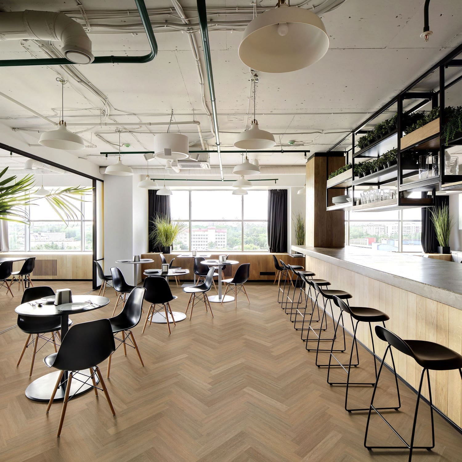 Nordikka Living Warm Oak flooring - detail view showing texture and color