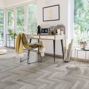 Nordikka Select Smoked Ash flooring - detail view showing texture and color