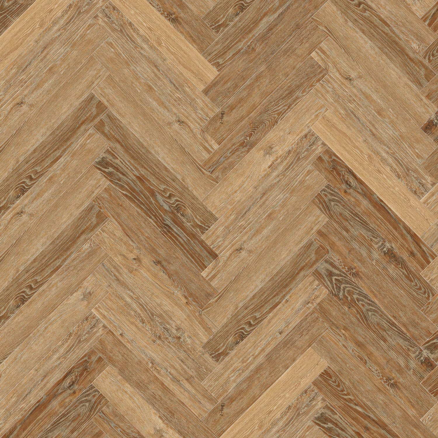 Tromso Herringbone LVT Norwegian Oak flooring - detail view showing texture and color
