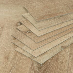 Tromso Herringbone LVT Woodland Fir flooring - close-up showing texture and color