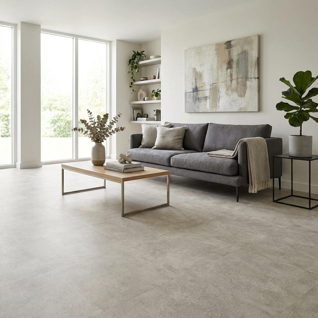 Amtico Access Camden Grey SX5S3079 luxury vinyl flooring room interior