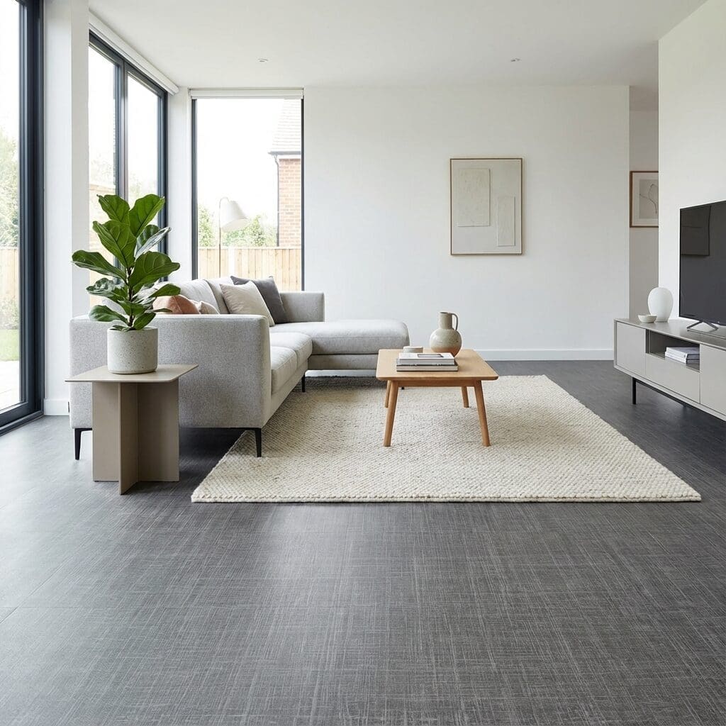 Amtico Access Satin Weave SX5A3805 luxury vinyl flooring room interior