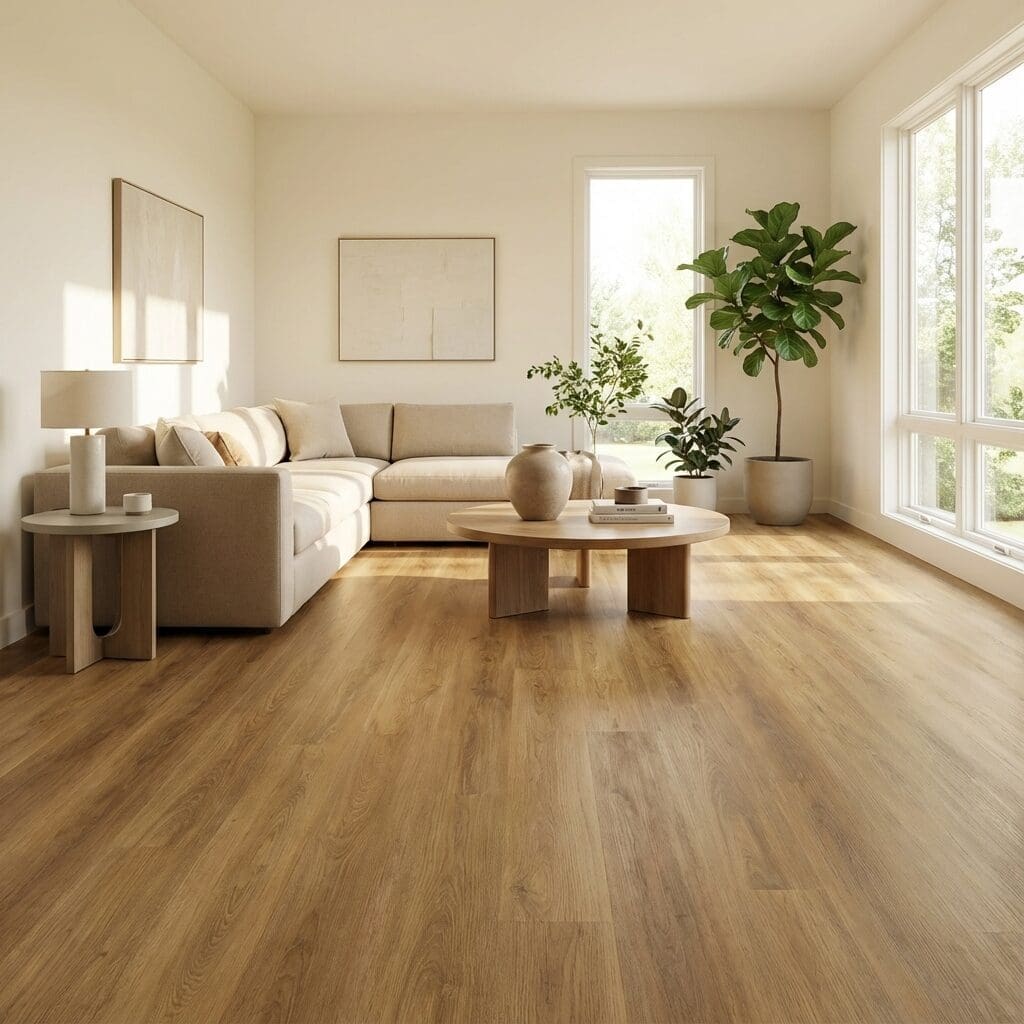 Amtico Click Smart Crest Oak luxury vinyl flooring room interior