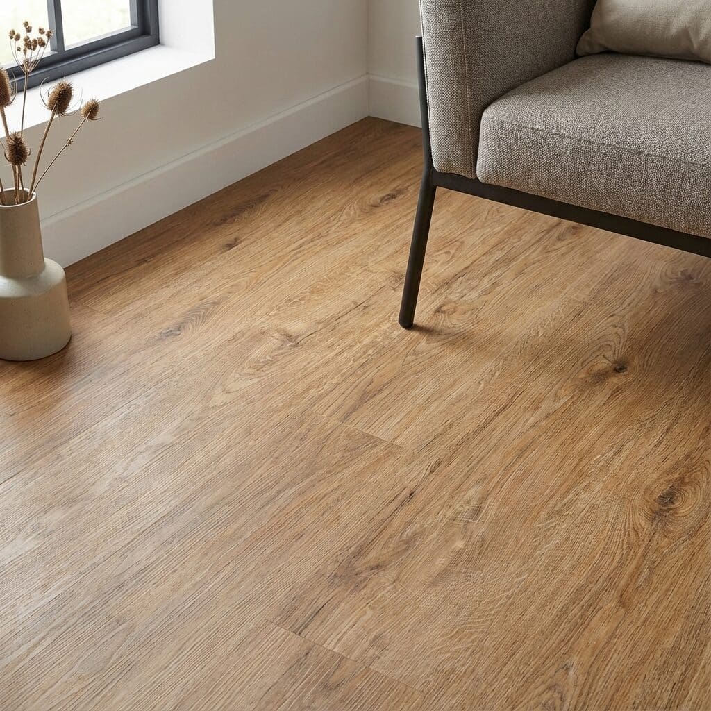 Amtico Click Smart Featured Oak luxury vinyl flooring detailed view