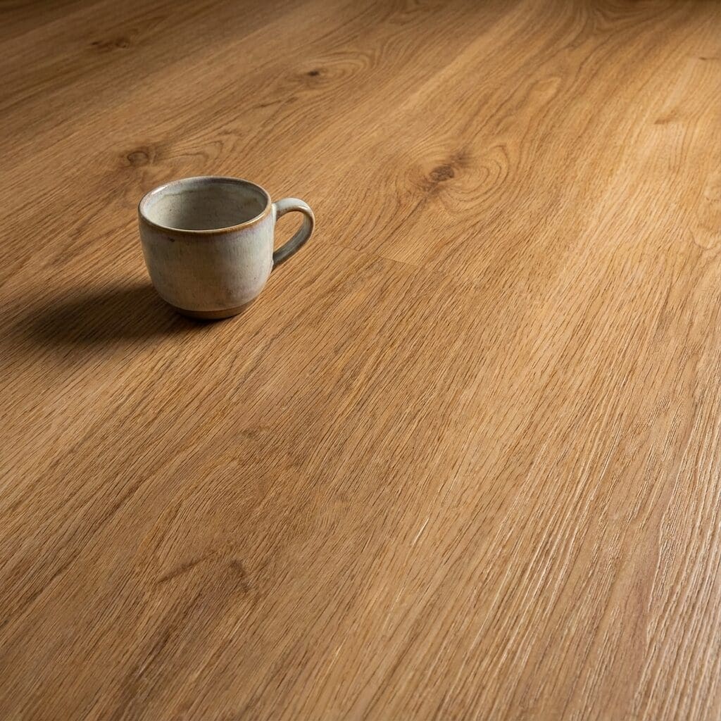 Amtico Click Smart Honey Oak luxury vinyl flooring close-up texture