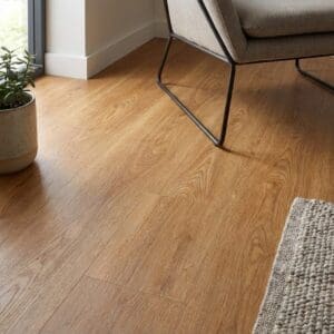 Amtico Click Smart Honey Oak luxury vinyl flooring detailed view