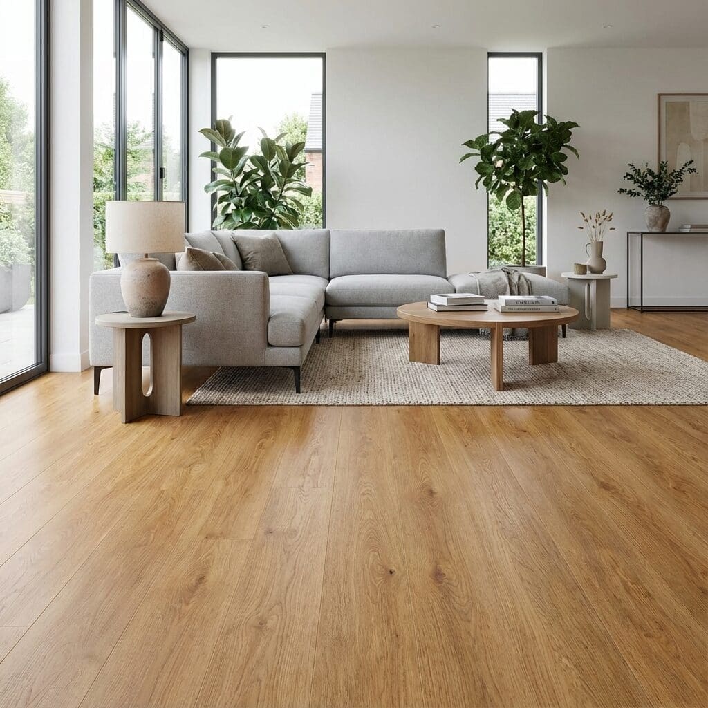 Amtico Click Smart Honey Oak luxury vinyl flooring room interior