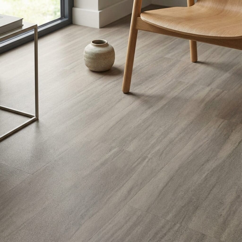 Amtico Click Smart Linear Stone Shale luxury vinyl flooring detailed view