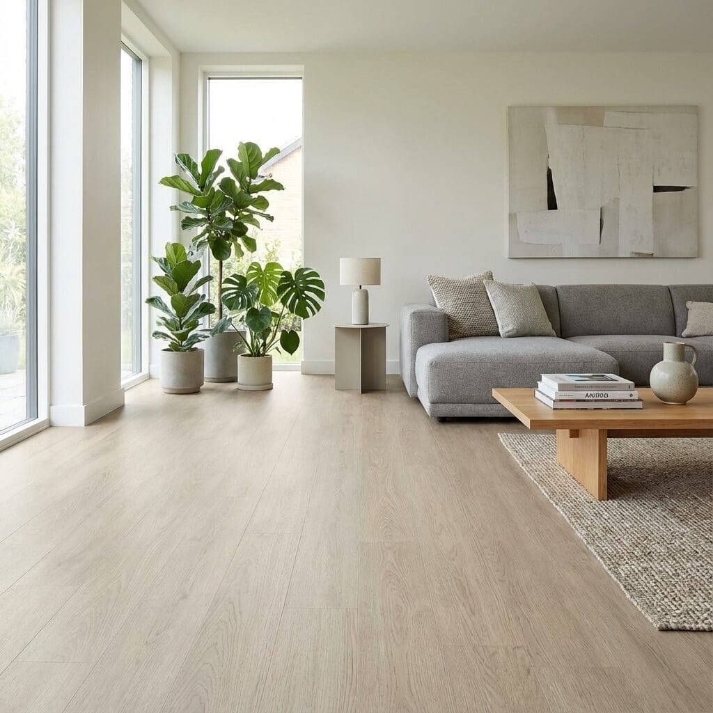 Amtico Click Smart Nimbus Oak luxury vinyl flooring room interior