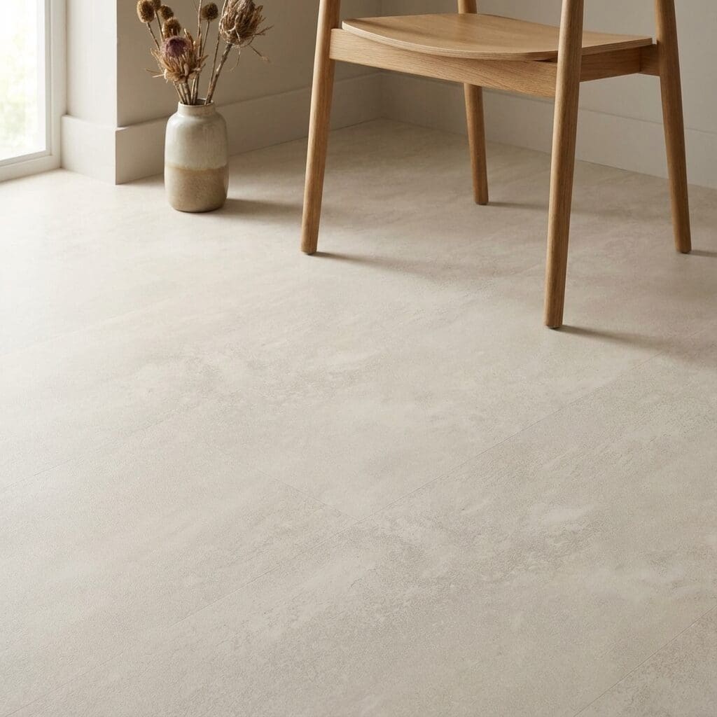 Amtico Click Smart Pale Limestone SB5S2794 luxury vinyl flooring detailed view