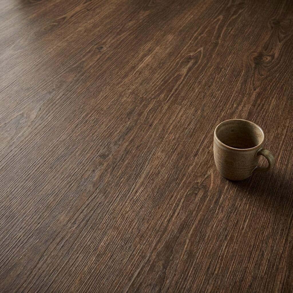 Amtico Click Smart Smouldered Oak SB5W3083 luxury vinyl flooring close-up texture
