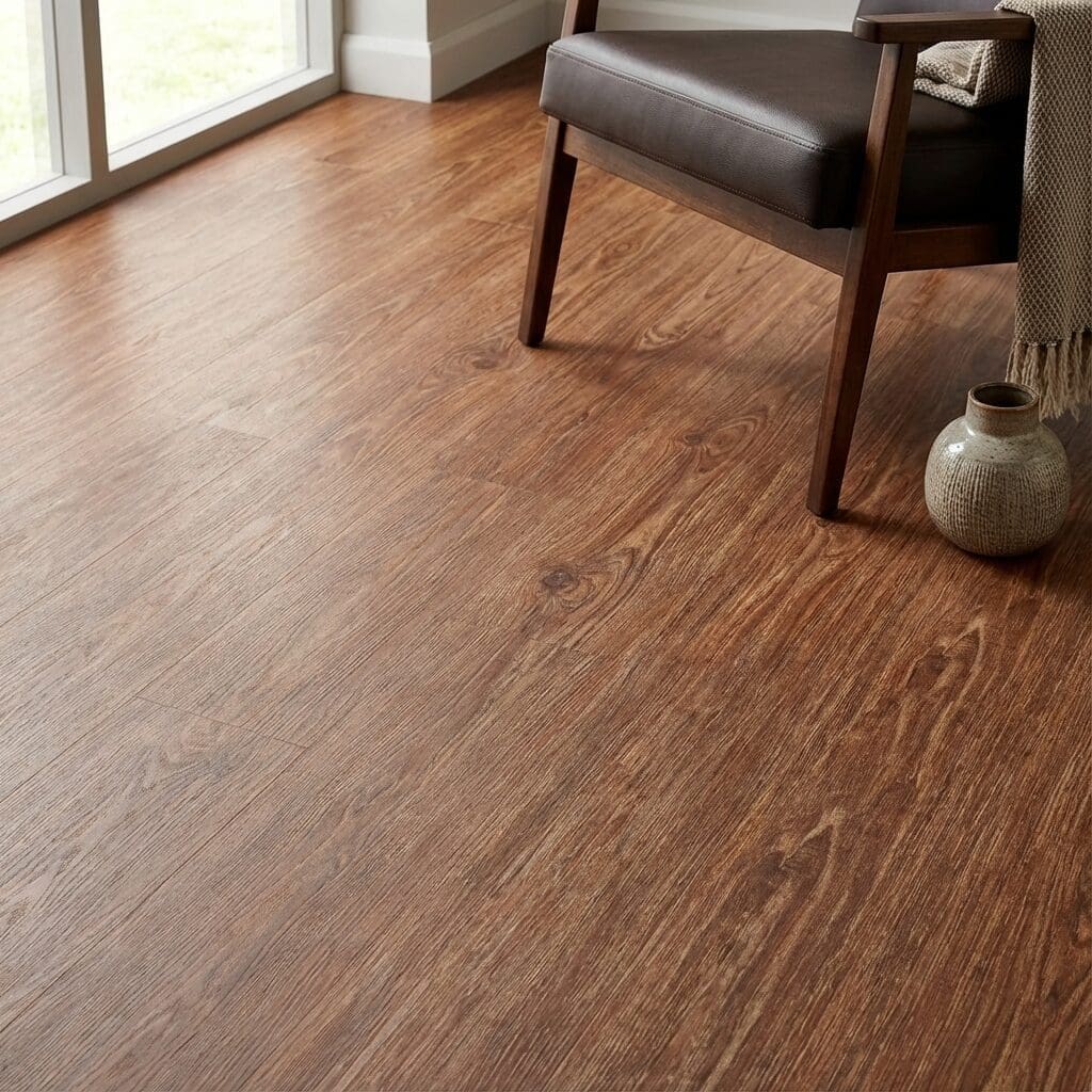 Amtico Click Smart Smouldered Oak SB5W3083 luxury vinyl flooring detailed view