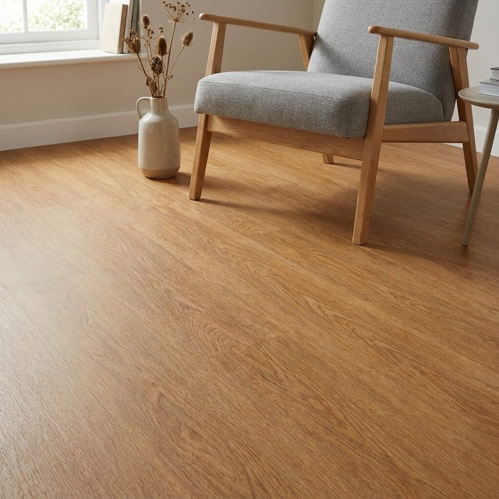 Amtico Click Smart Summer Oak luxury vinyl flooring detailed view