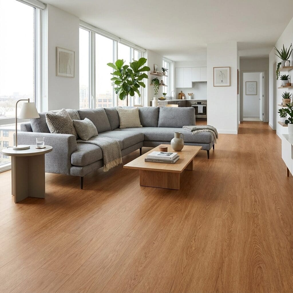 Amtico Click Smart Summer Oak luxury vinyl flooring room interior