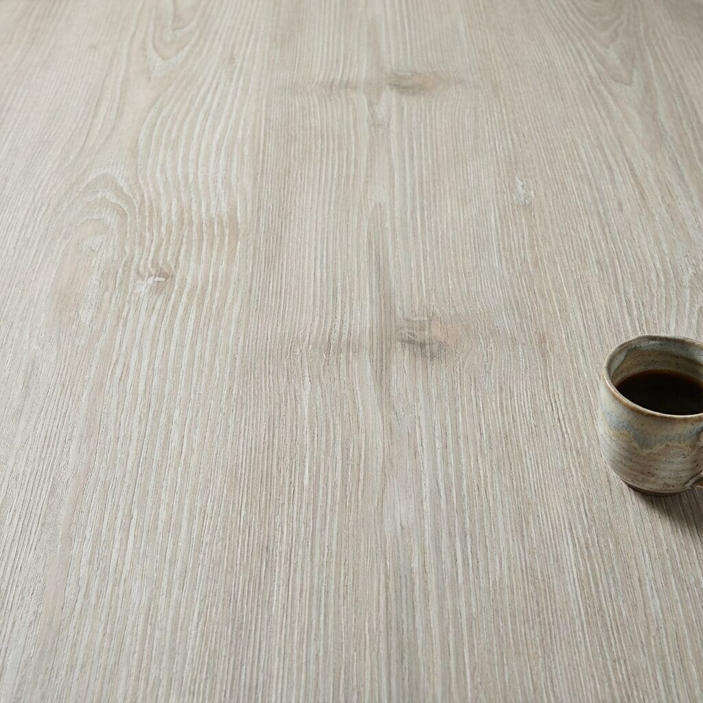 Amtico Click Smart White Ash luxury vinyl flooring close-up texture