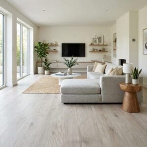 Amtico Click Smart White Ash luxury vinyl flooring room interior