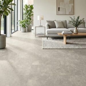 Amtico First City Concrete SF3S4438 luxury vinyl flooring room interior