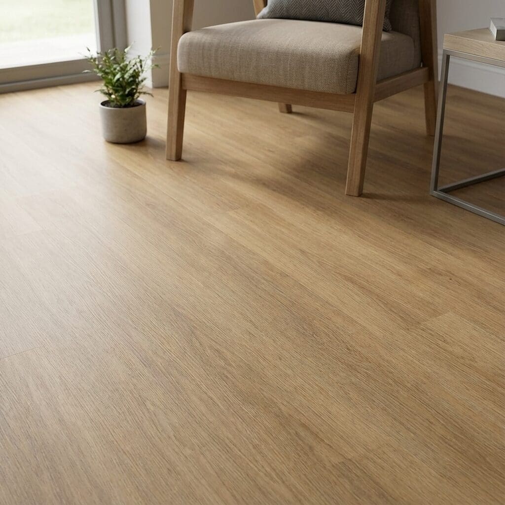 Amtico Form Alta Oak luxury vinyl flooring detailed view