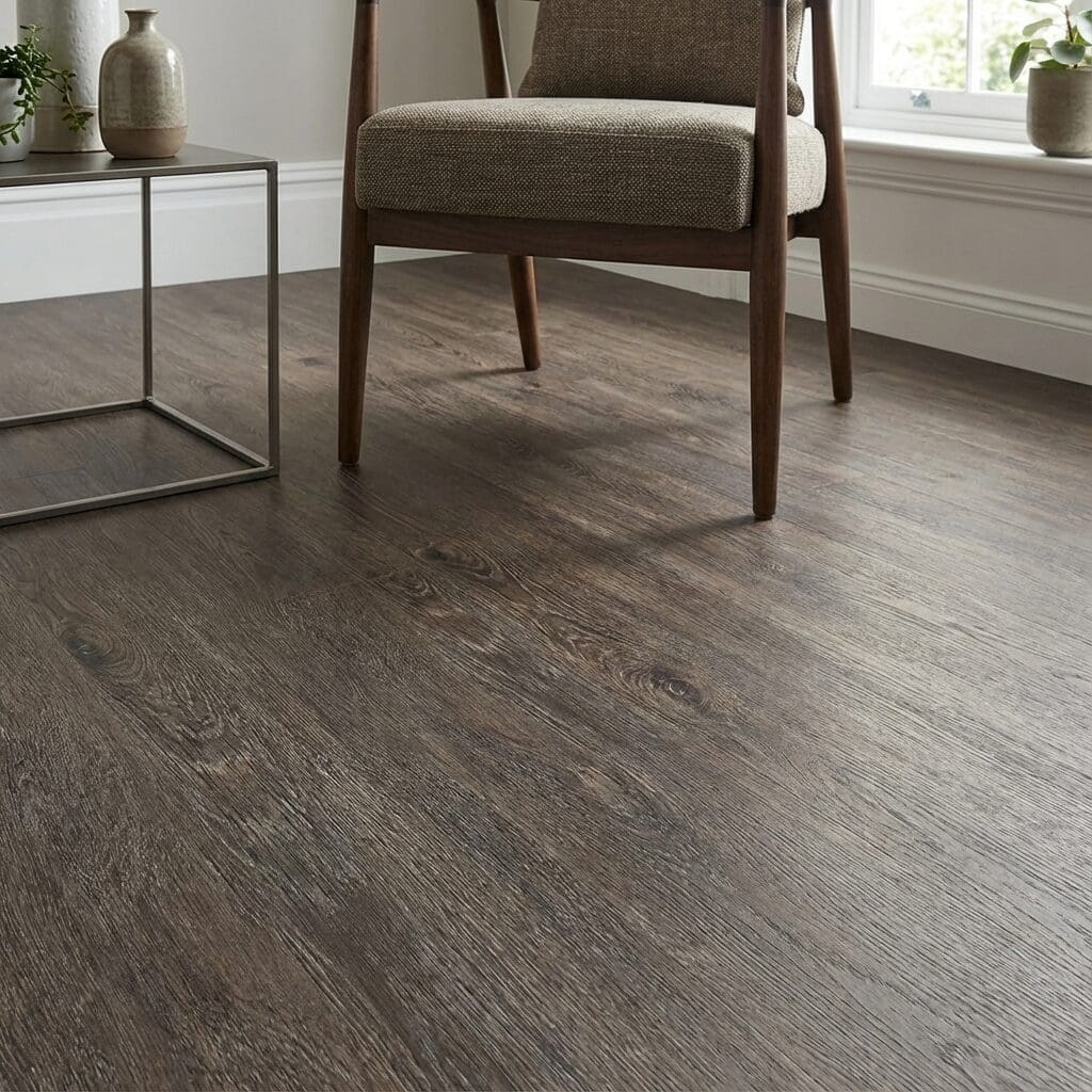 Amtico Form Burnished Timber luxury vinyl flooring detailed view