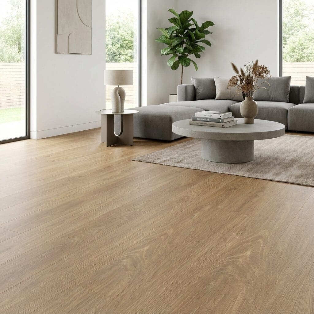 Amtico Form Fawn Oak luxury vinyl flooring room interior