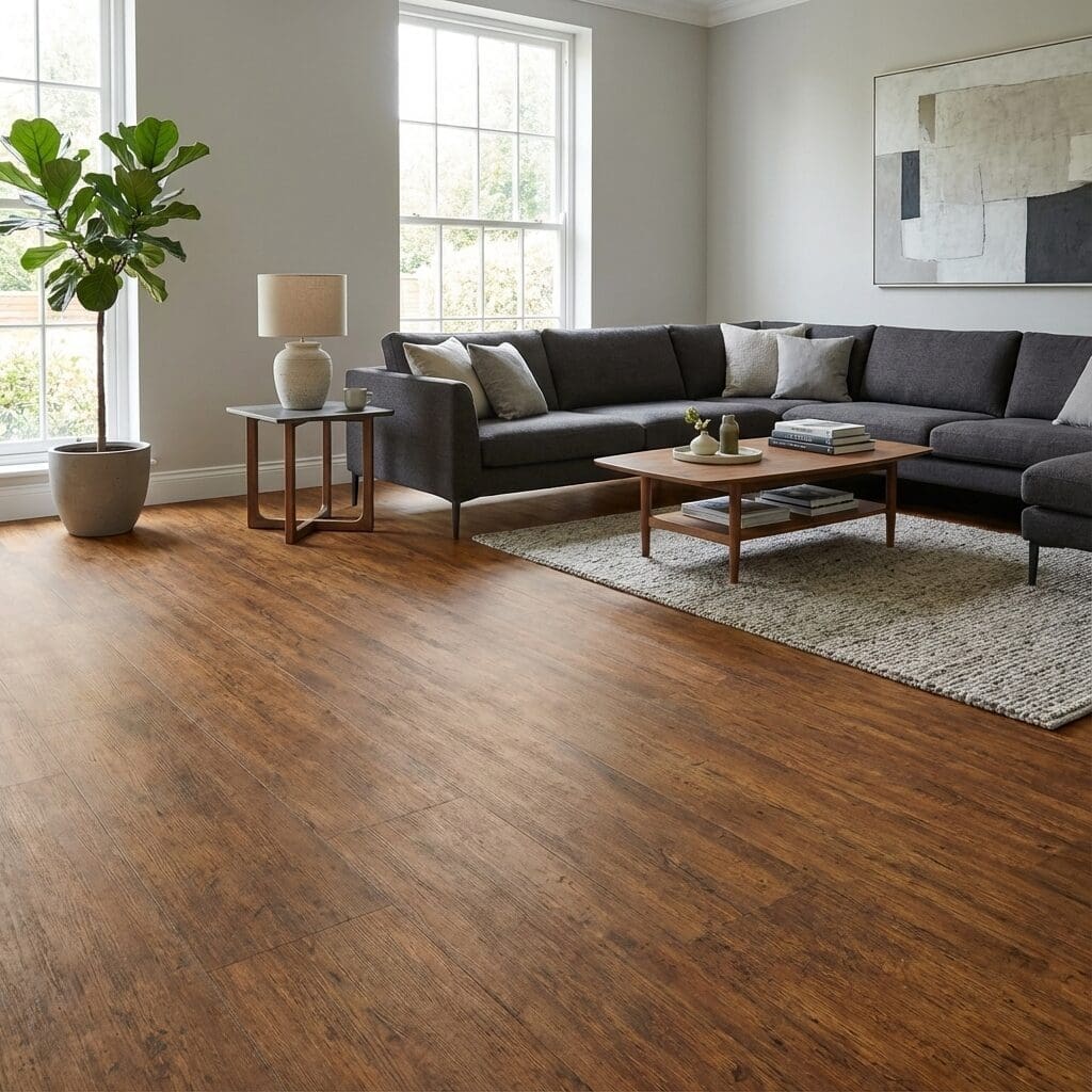 Amtico Signature Antique Wood luxury vinyl flooring room interior