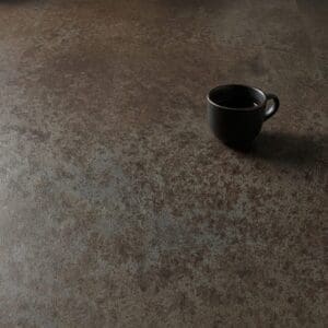 Amtico Signature Black Burnished Metal luxury vinyl flooring close-up texture