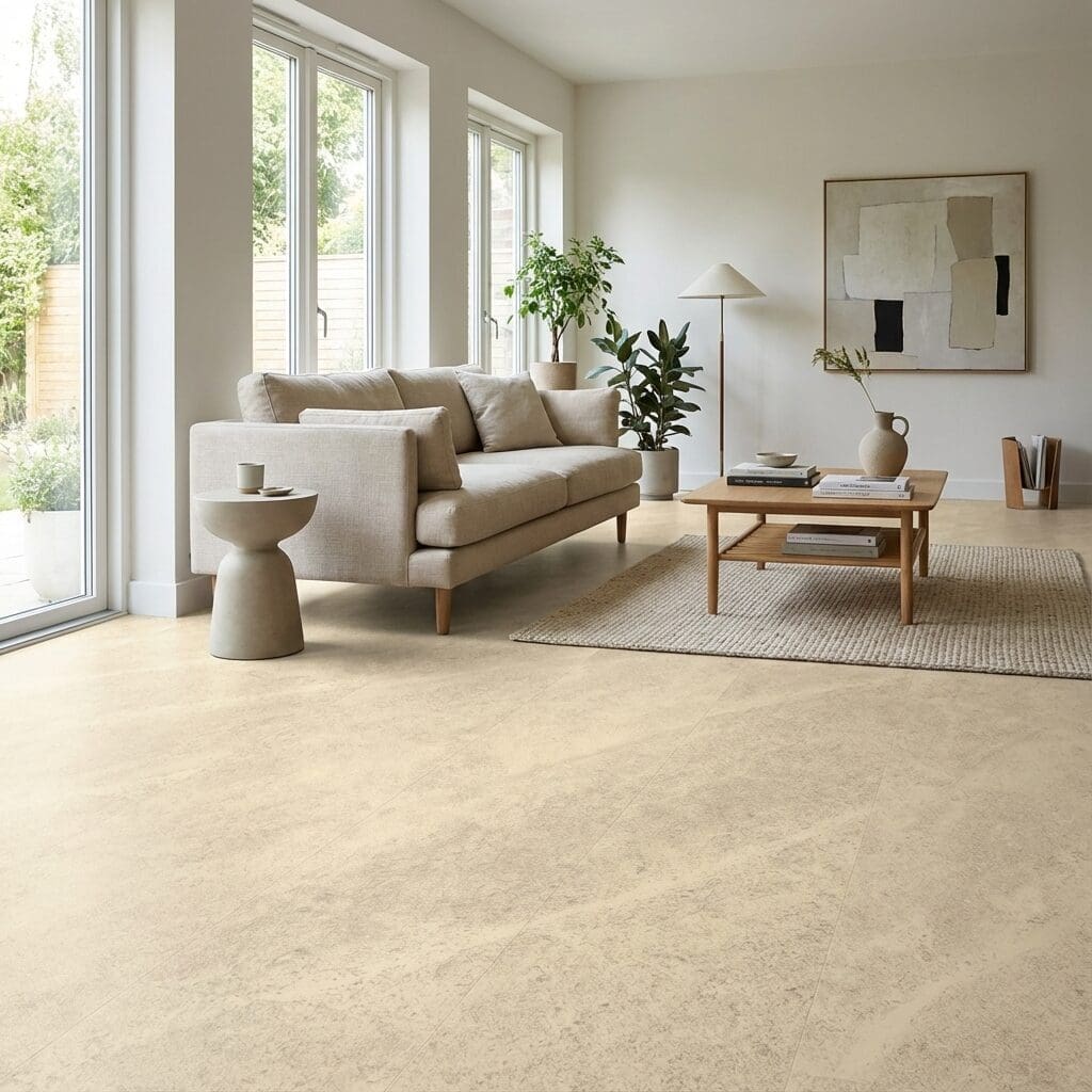 Amtico Signature Blockley Stone luxury vinyl flooring room interior