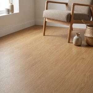Amtico Signature Blonde Oak luxury vinyl flooring detailed view