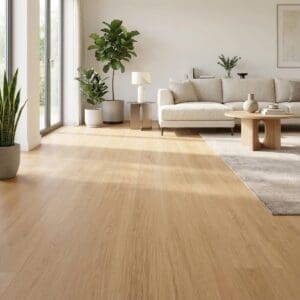 Amtico Signature Blonde Oak luxury vinyl flooring room interior
