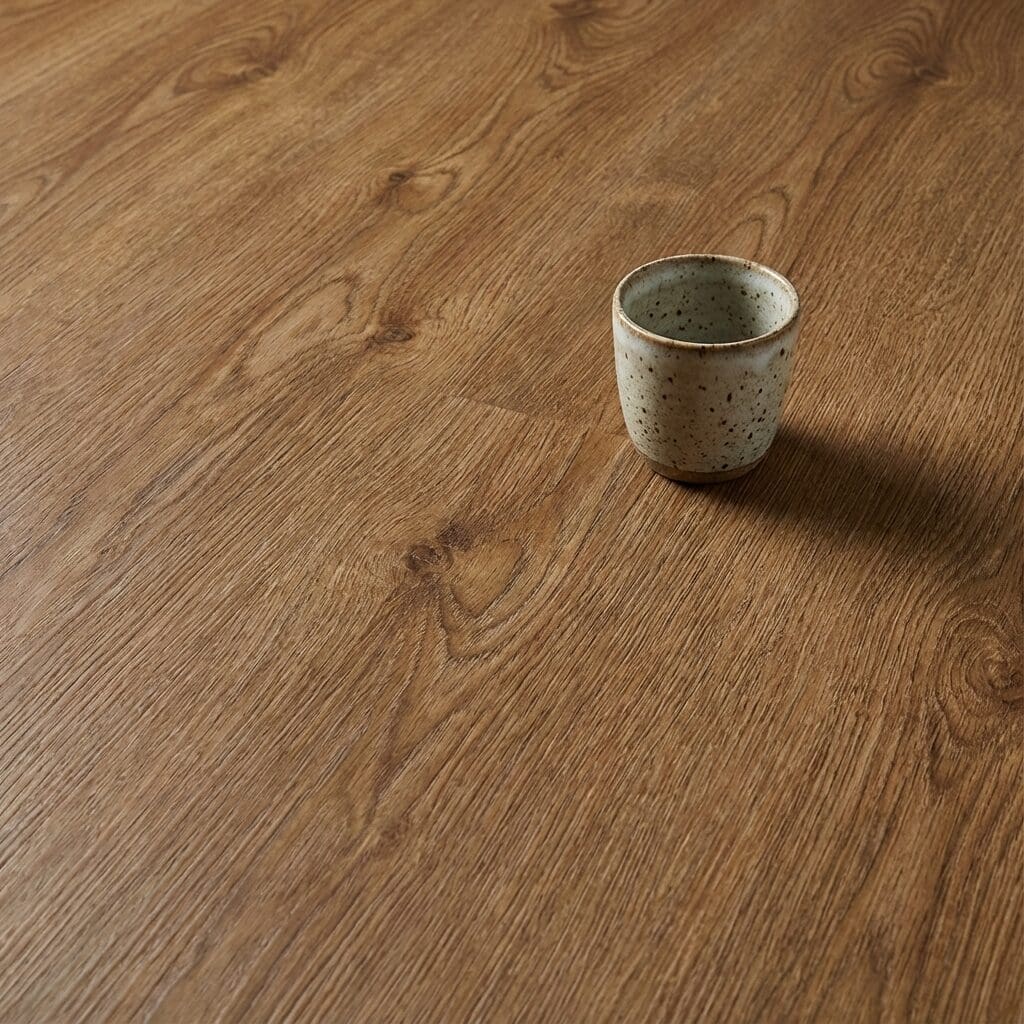 Amtico Signature Bordeaux Oak luxury vinyl flooring close-up texture