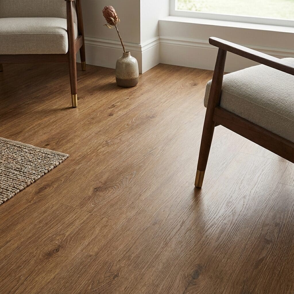 Amtico Signature Bordeaux Oak luxury vinyl flooring detailed view