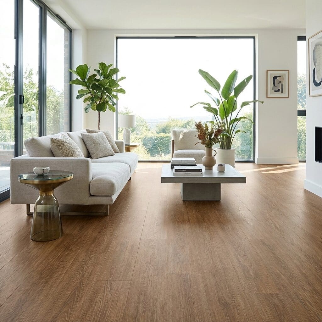 Amtico Signature Bordeaux Oak luxury vinyl flooring room interior