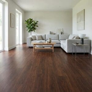 Amtico Signature Dark Walnut luxury vinyl flooring room interior