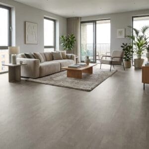 Amtico Signature Deptford Concrete luxury vinyl flooring room interior