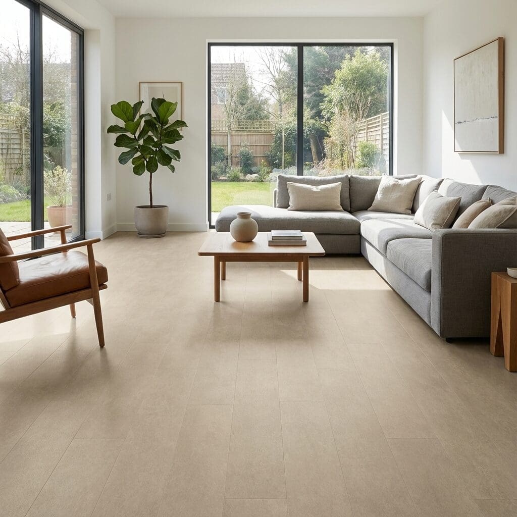 Amtico Signature Diffusion Husk luxury vinyl flooring room interior