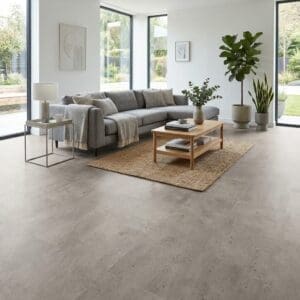 Amtico Signature Exposed Concrete luxury vinyl flooring room interior