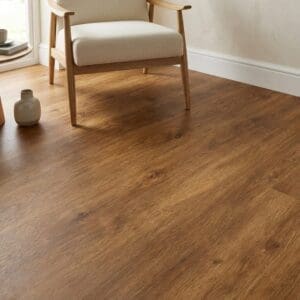 Amtico Signature Farmhouse Oak luxury vinyl flooring detailed view