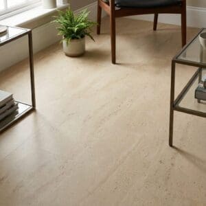 Amtico Signature Honed Limestone Natural luxury vinyl flooring detailed view
