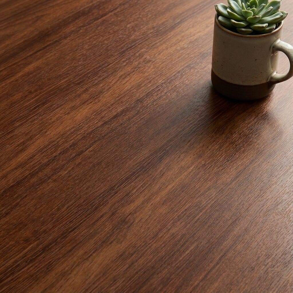 Amtico Signature Merbau luxury vinyl flooring close-up texture