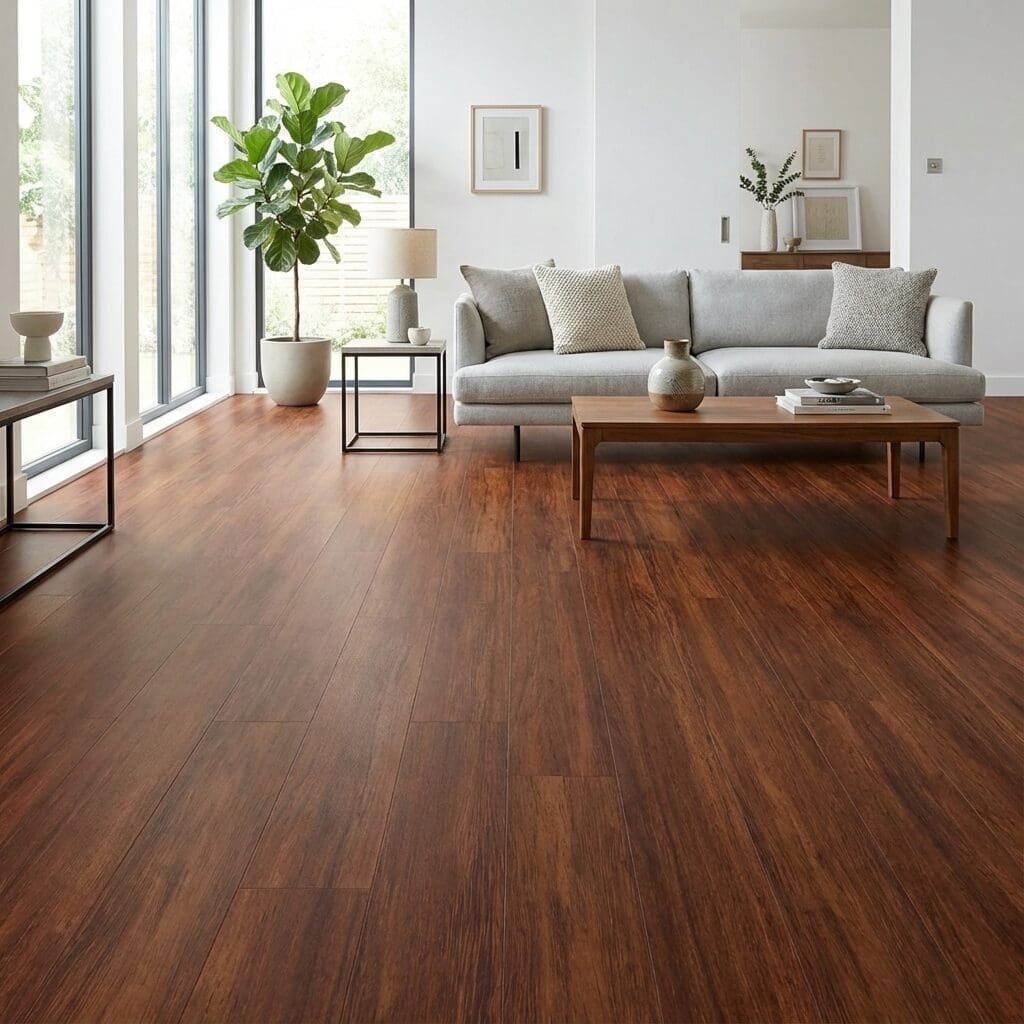 Amtico Signature Merbau luxury vinyl flooring room interior