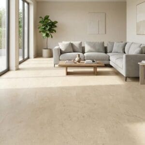 Amtico Signature Mirabelle Creme luxury vinyl flooring room interior