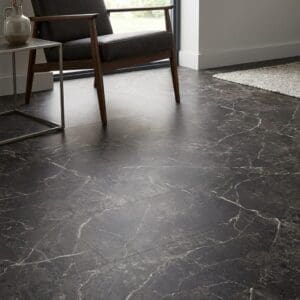 Amtico Signature Nero Classic Marble luxury vinyl flooring detailed view