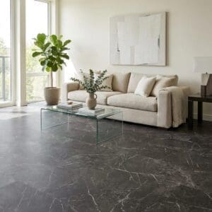 Amtico Signature Nero Classic Marble luxury vinyl flooring room interior