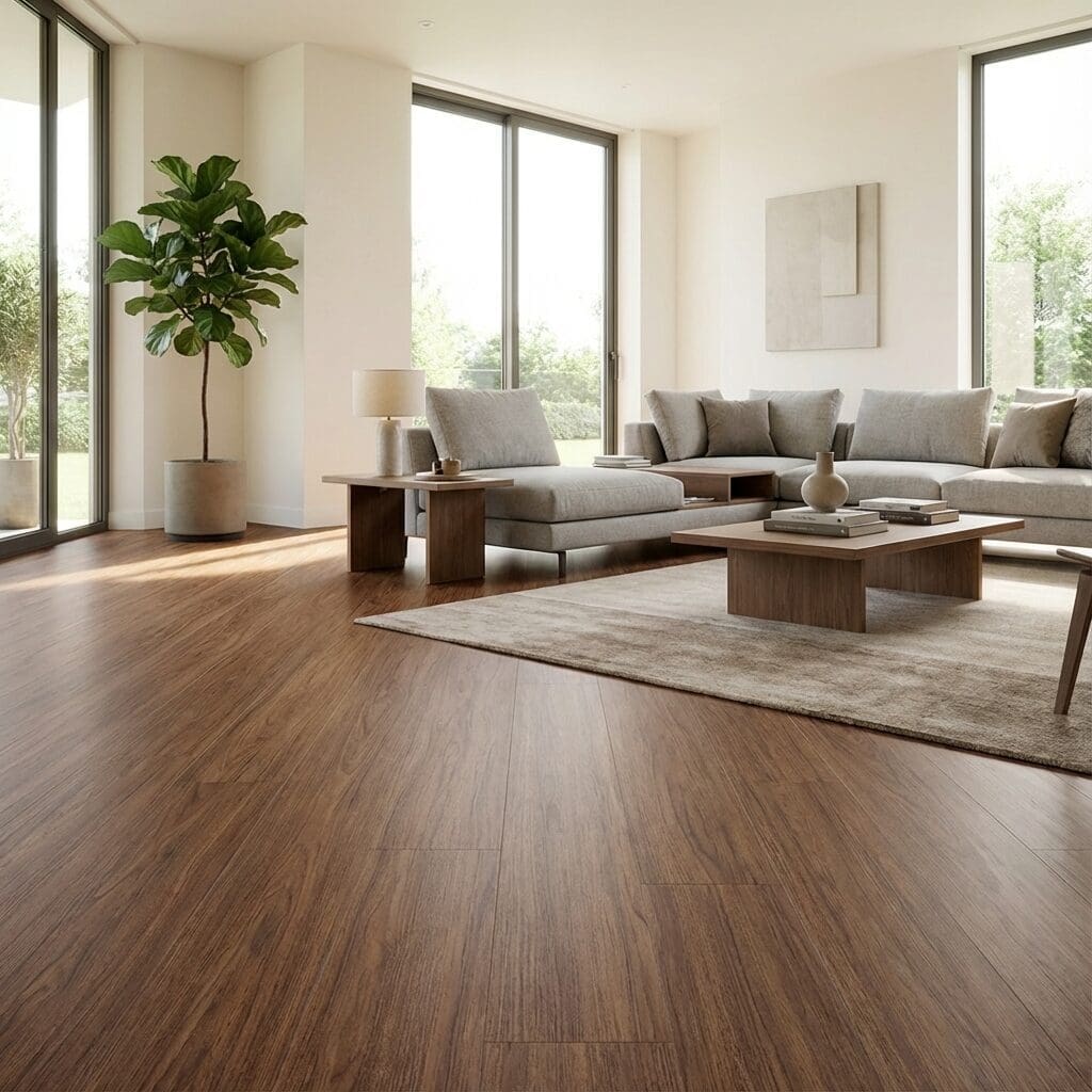 Amtico Signature Regency Walnut luxury vinyl flooring room interior